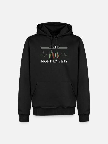 Is it Monday Yet - Men’s Premium Organic Hoodie - black