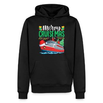 Merry Cruise Mas Lustige Weihnachtskreuzfahrt Weihnachten - Männer Premium Bio Hoodie - Schwarz - Vorne - Nico (187cm)