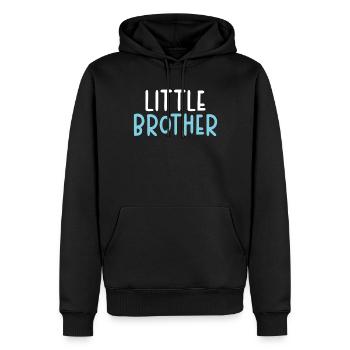 Little Brother Gifts - Männer Premium Bio Hoodie - Schwarz - Vorne - Nico (187cm)