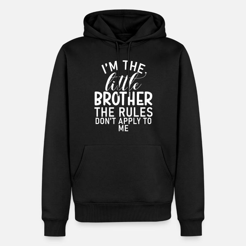 Cadeaux Petit Frère - Sweat à capuche Premium bio Homme - noir