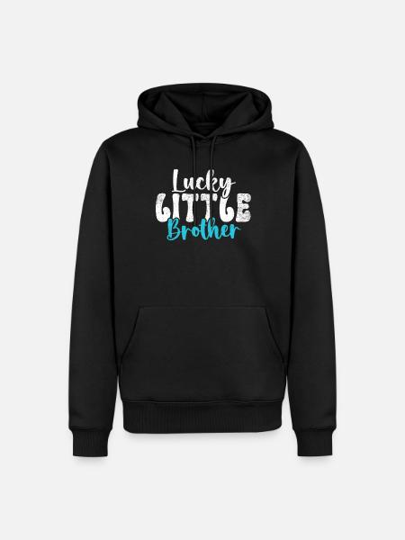 Cadeaux Petit Frère - Sweat à capuche Premium bio Homme - noir