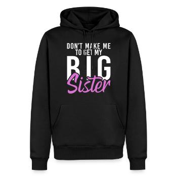 Little Brother Gifts - Männer Premium Bio Hoodie - Schwarz - Vorne - Nico (187cm)