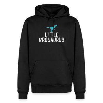 Little Brother Gifts - Männer Premium Bio Hoodie - Schwarz - Vorne - Nico (187cm)