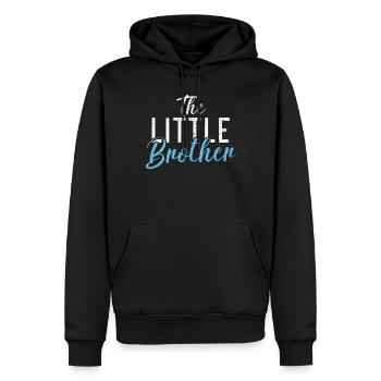 Little Brother Gifts - Männer Premium Bio Hoodie - Schwarz - Vorne - Nico (187cm)