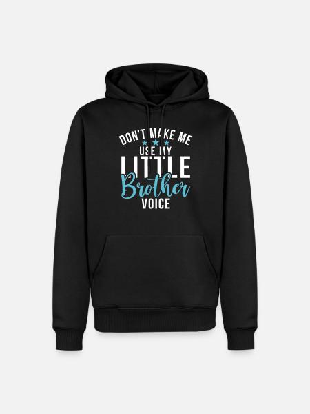 Little Brother Gifts - Men’s Premium Organic Hoodie - black