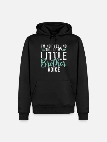 Little Brother Gifts - Men’s Premium Organic Hoodie - black