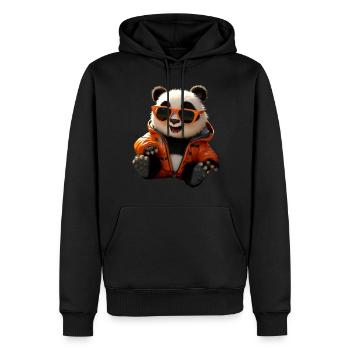 Panda Bear Lunettes de soleil Pandas Love Cute Panda Bear - Sweat à capuche Premium bio Homme - noir - Devant - Nico (187cm)