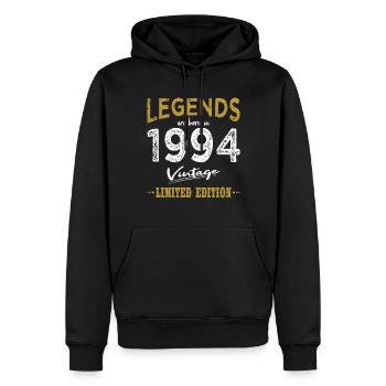 30. Geburtstag Jahrgang 1994 Born in 1994 - Männer Premium Bio Hoodie - Schwarz - Vorne - Nico (187cm)