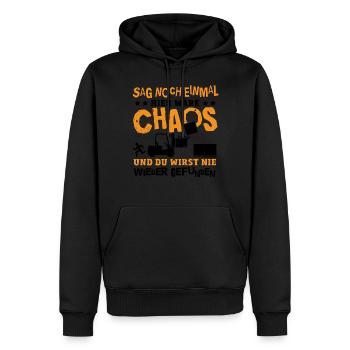 Gabelstapler Staplerfahrer Lustig Logistik Beruf - Männer Premium Bio Hoodie - Schwarz - Vorne - Nico (187cm)
