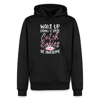 LD Labour And Delivery Nurse - Männer Premium Bio Hoodie - Schwarz - Vorne - Nico (187cm)