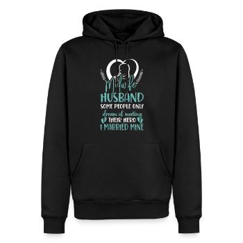 Nurse Midwife Birth Worker Husband - Männer Premium Bio Hoodie - Schwarz - Vorne - Nico (187cm)