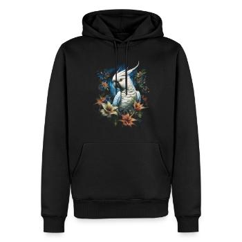 Kakadu Vogelliebhaber - Männer Premium Bio Hoodie - Schwarz - Vorne - Nico (187cm)