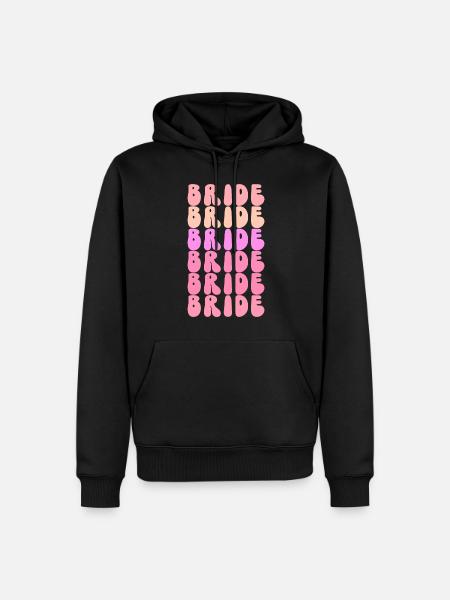 Groovy Braut Bachelorette Brautparty - Männer Premium Bio Hoodie - Schwarz
