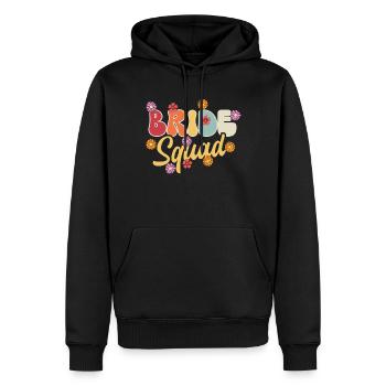 Groovy Bride Bachelorette Bridal Shower - Sweat à capuche Premium bio Homme - noir - Devant - Nico (187cm)