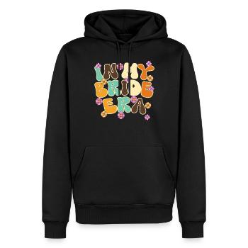 Groovy Bride Bachelorette Bridal Shower - Sweat à capuche Premium bio Homme - noir - Devant - Nico (187cm)