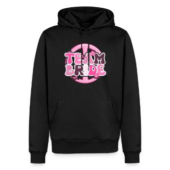 Groovy Bride Bachelorette Bridal Shower - Sweat à capuche Premium bio Homme - noir - Devant - Nico (187cm)