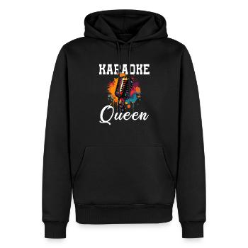 Karaoke Queen - Männer Premium Bio Hoodie - Schwarz - Vorne - Nico (187cm)
