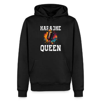 Karaoke Queen - Männer Premium Bio Hoodie - Schwarz - Vorne - Nico (187cm)