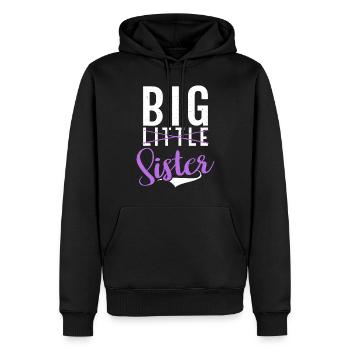 Big Sister Gift - Männer Premium Bio Hoodie - Schwarz - Vorne - Nico (187cm)