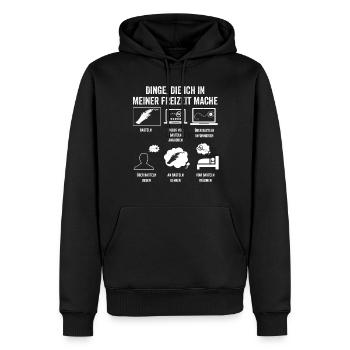 Bastler Bastelunterricht Basteln - Männer Premium Bio Hoodie - Schwarz - Vorne - Nico (187cm)