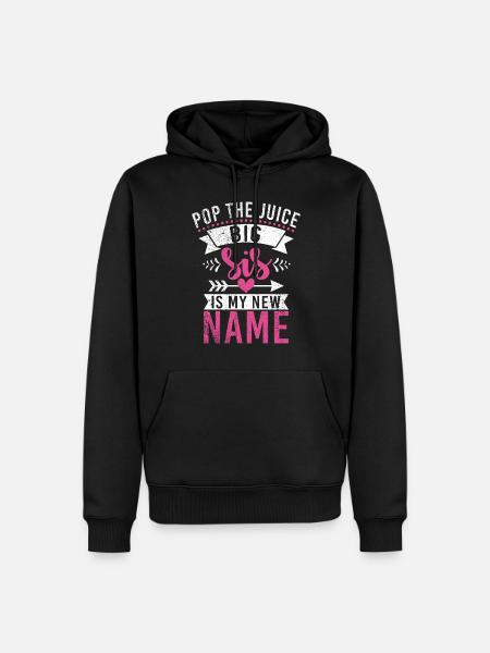Big Sister Gift - Men’s Premium Organic Hoodie - black