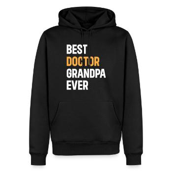 Best Doctor Grandpa Ever - Hospital Doctor Grandpa - Männer Premium Bio Hoodie - Schwarz - Vorne - Nico (187cm)