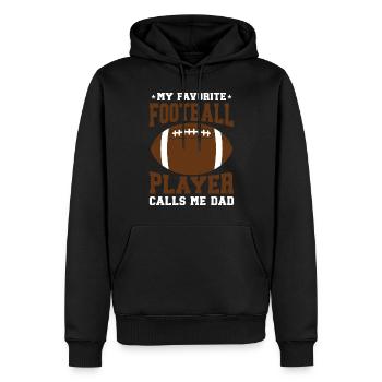 Soccer Dad Proud Soccer Dad Father's Day - Men’s Premium Organic Hoodie - black - Front - Nico (187cm)