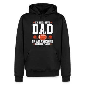 Soccer Dad Proud Soccer Dad Father's Day - Men’s Premium Organic Hoodie - black - Front - Nico (187cm)