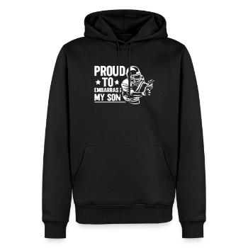 Soccer Dad Proud Soccer Dad Father's Day - Men’s Premium Organic Hoodie - black - Front - Nico (187cm)