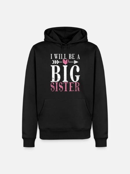 Big Sister Gift - Men’s Premium Organic Hoodie - black