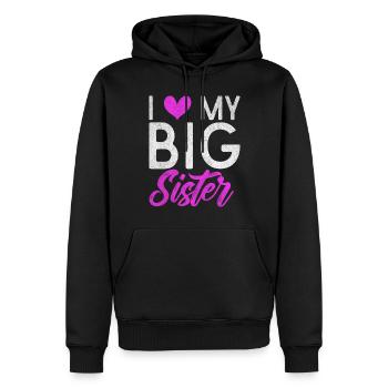 Sister Gifts - Männer Premium Bio Hoodie - Schwarz - Vorne - Nico (187cm)