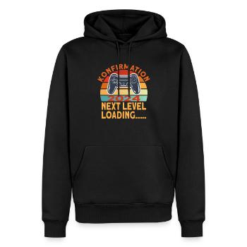 Konfirmation 2024 Konfirmand - Männer Premium Bio Hoodie - Schwarz - Vorne - Nico (187cm)