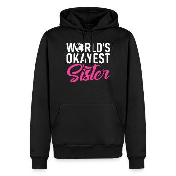 Sister Gifts - Männer Premium Bio Hoodie - Schwarz - Vorne - Nico (187cm)