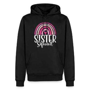 Sister Gifts - Männer Premium Bio Hoodie - Schwarz - Vorne - Nico (187cm)