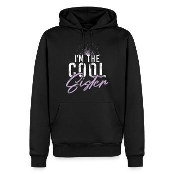 Sister Gifts - Männer Premium Bio Hoodie - Schwarz - Vorne - Nico (187cm)