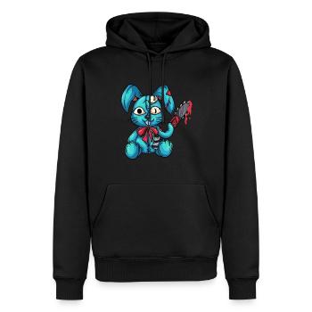 Hasen Dämon Gothic Kawaii - Männer Premium Bio Hoodie - Schwarz - Vorne - Nico (187cm)