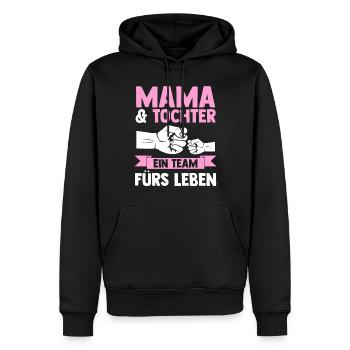 Mutter Muttertag Mama und Tochter - Männer Premium Bio Hoodie - Schwarz - Vorne - Nico (187cm)