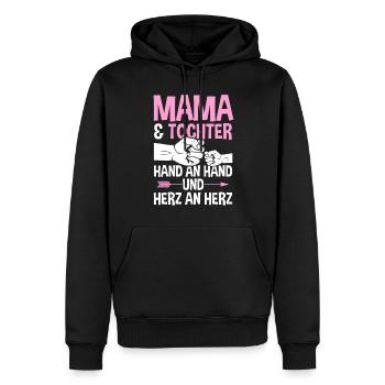 Mutter Muttertag Mama und Tochter - Männer Premium Bio Hoodie - Schwarz - Vorne - Nico (187cm)