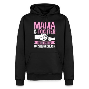 Mutter Muttertag Mama und Tochter - Männer Premium Bio Hoodie - Schwarz - Vorne - Nico (187cm)