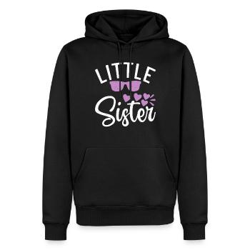 Little Sister Gifts - Männer Premium Bio Hoodie - Schwarz - Vorne - Nico (187cm)