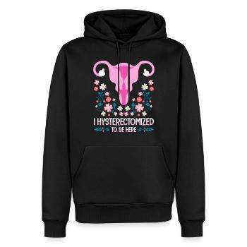 Endométriose Santé des femmes Gynécologique - Sweat à capuche Premium bio Homme - noir - Devant - Nico (187cm)