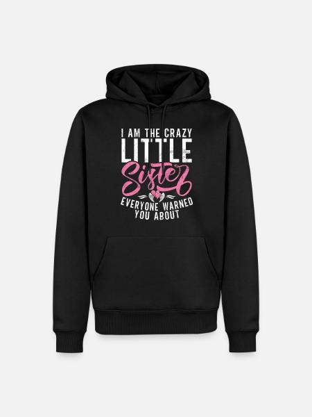 Little Sister Gifts - Männer Premium Bio Hoodie - Schwarz