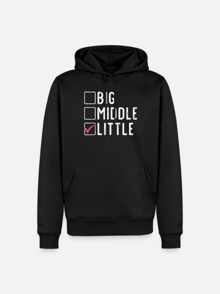 Cadeaux Petite Soeur - Sweat à capuche Premium bio Homme - noir