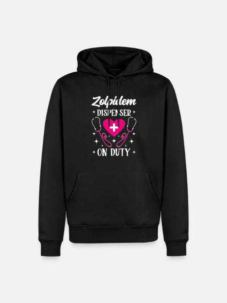 Funny Mental Nursing Psychiatric - Men’s Premium Organic Hoodie - black