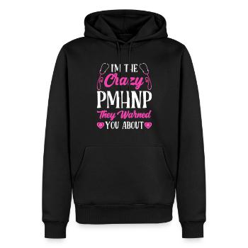 Drôle Psychiatrique - Sweat à capuche Premium bio Homme - noir - Devant - Nico (187cm)