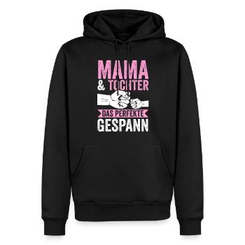 Mutter Muttertag Mama und Tochter - Männer Premium Bio Hoodie - Schwarz - Vorne - Nico (187cm)