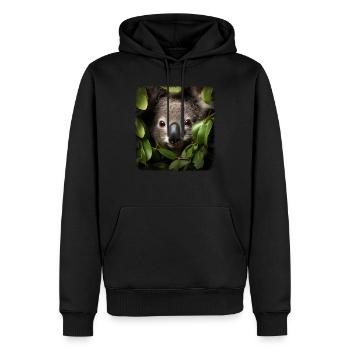 Koalas realistic Koala - Männer Premium Bio Hoodie - Schwarz - Vorne - Nico (187cm)
