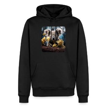 Koalas realistic Koala - Männer Premium Bio Hoodie - Schwarz - Vorne - Nico (187cm)