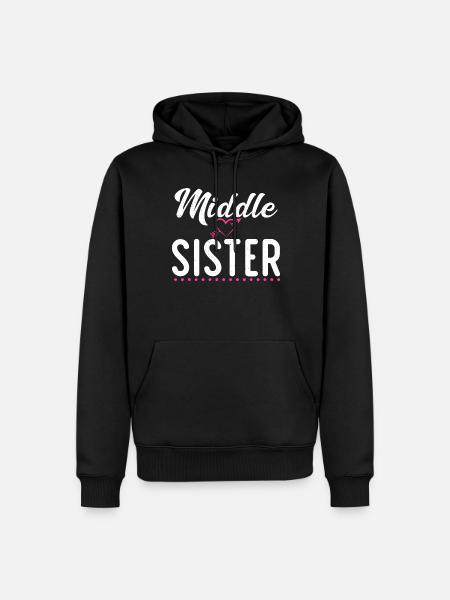 Middle Sister Gifts - Men’s Premium Organic Hoodie - black