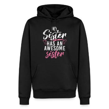 Middle Sister Gifts - Men’s Premium Organic Hoodie - black - Front - Nico (187cm)